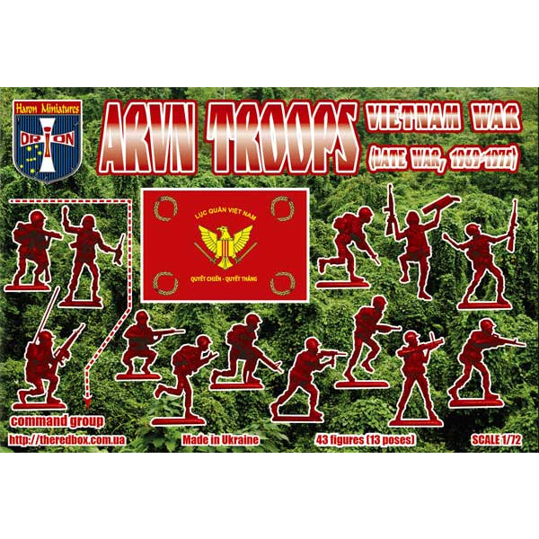 1/72 Vietnam War ARVN Troops (Late War) Box (Orion)