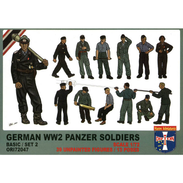 1/72 German WWII Panzer Soldiers (Basic Set 2) Box (Orion)