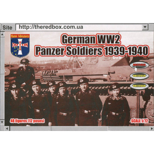1/72 WWII German Panzer Soldiers 1939-40 (ORF)