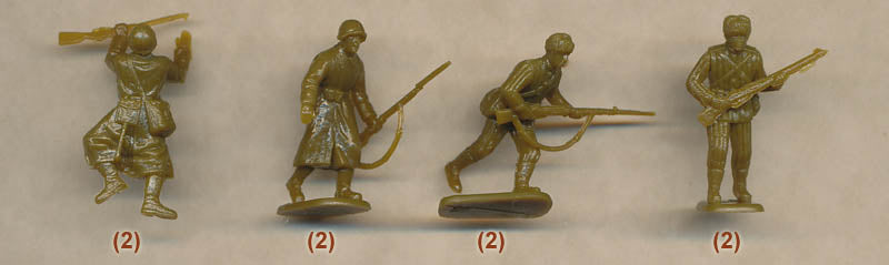 1/72 WW2 Russian Infantry (Winter) #2 Box (Pegasus)