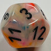 D12 (16mm) Circus/Black Die-Festive (x 5)