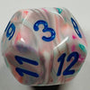 D12 (16mm) Pop Art/Blue Die-Festive (x 5)