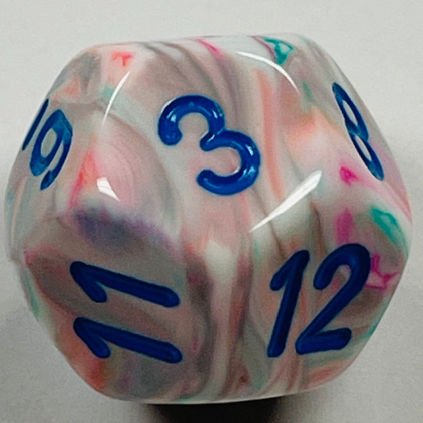 D12 (16mm) Pop Art/Blue Die-Festive (x 5)