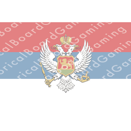 HBG Montenegro Flag (1905-1918) Build Plate Flag