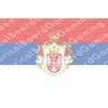 HBG Kingdom of Serbia Flag (1882-1918) Build Plate Flag