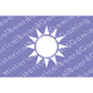 HBG China-Taiwan Naval Ensign Flag (1924-P) Build Plate Flag