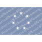 HBG CSA Naval Ensign Flag (1863-1865) Build Plate Flag