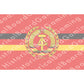 HBG East Germany Flag (1960-1990) Build Plate Flag