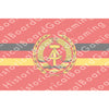 HBG East Germany Flag (1960-1990) Build Plate Flag
