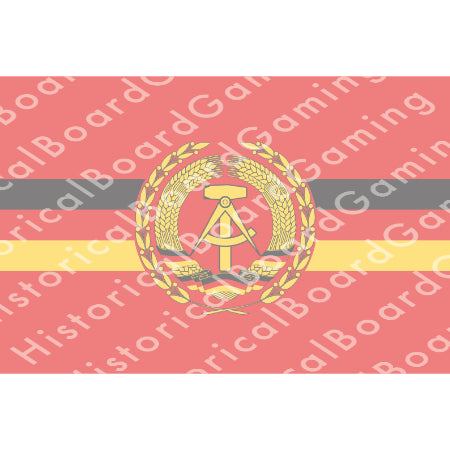 HBG East Germany Flag (1960-1990) Build Plate Flag