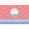 HBG Korea-North Naval Flag (1946-P) Build Plate Flag