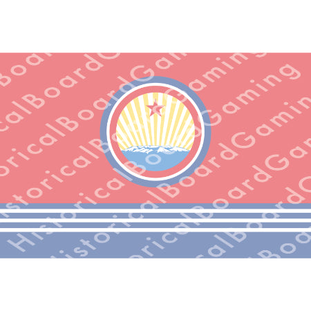 HBG Korea-North Naval Flag (1946-P) Build Plate Flag