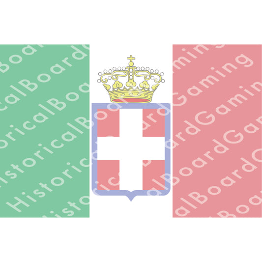 HBG Italian Co-Belligerent Army (1943-1945) Build Plate Flag