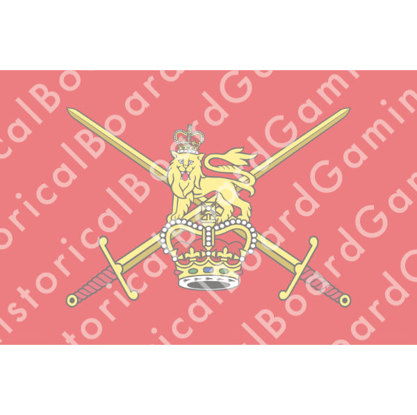 HBG British Army Flag (1954-P) Build Plate Flag