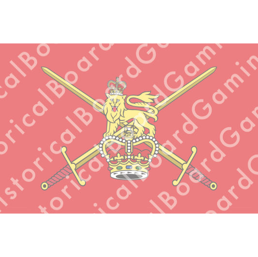 HBG British Army Flag (1954-P) Build Plate Flag
