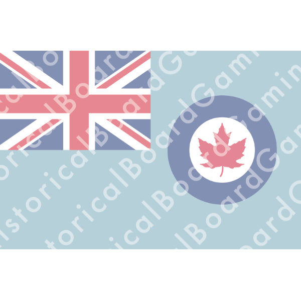 HBG Canada Air Force Ensign (1941-68) Build Plate Flag