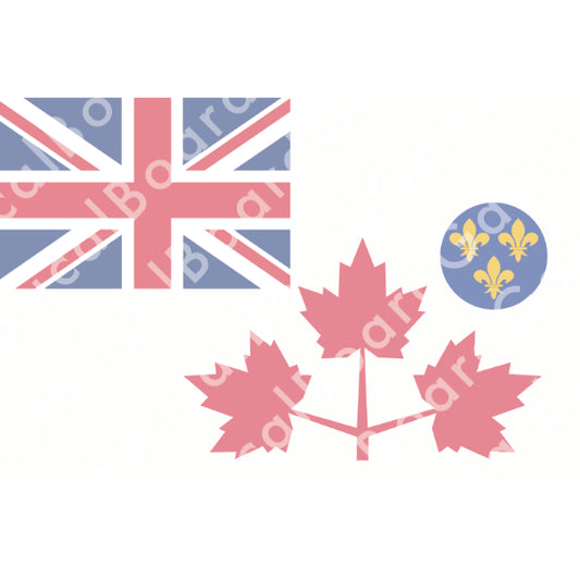 HBG Canada Army (1939-44) Build Plate Flag