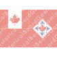 HBG Canada Army (1968-98) Build Plate Flag