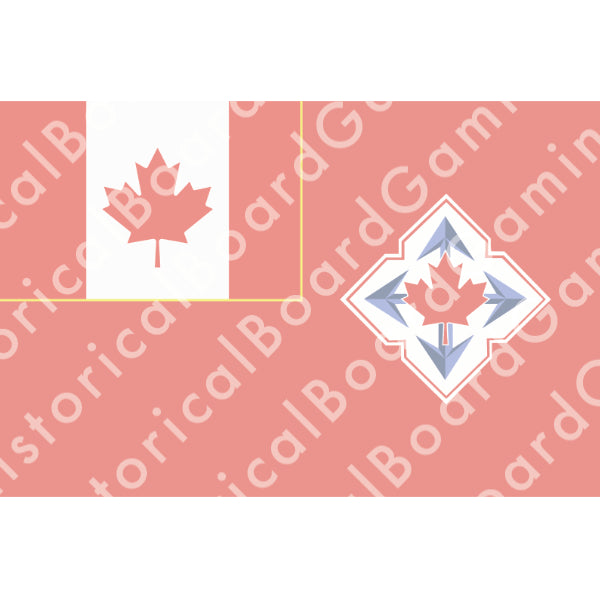 HBG Canada Army (1968-98) Build Plate Flag