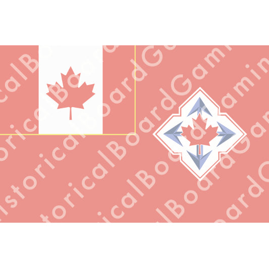 HBG Canada Army (1968-98) Build Plate Flag
