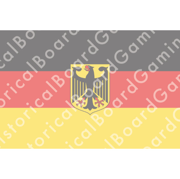 German Bundesdienstflagge Army (1950-P) Build Plate Flag