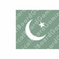 Pakistan (1947-P) Build Plate Flag