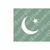 Pakistan (1947-P) Build Plate Flag