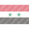 Syria (1958-61,1980-P) Build Plate Flag