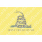 US Naval Gadsden (1775-83) Build Plate Flag