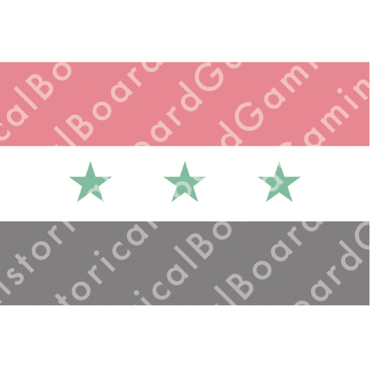 Iraq Flag (1963-91) Build Plate Flag