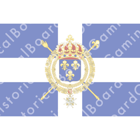 France Civil Ensign (1814-1830) Build Plate Flag