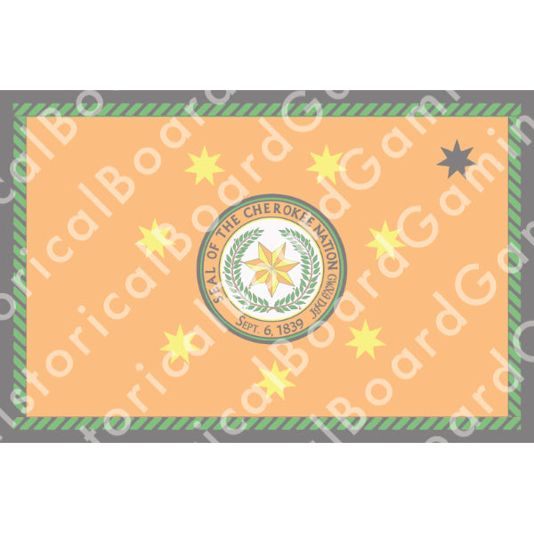 Cherokee Tribe Build Plate Flag