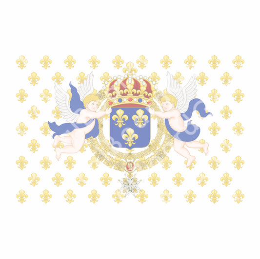 Kingdom of France (1638-1790) Build Plate Flag