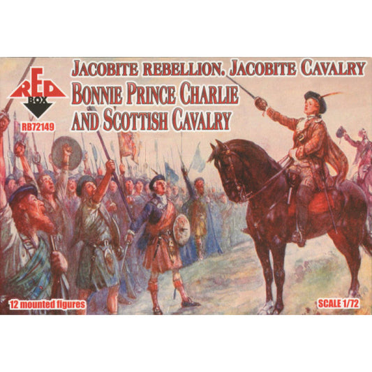 1/72 Jacobite Rebellion - Bonnie Prince Charlie and Scottish Cavalry (Redbox)