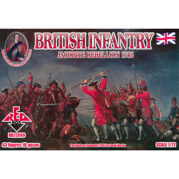 1/72 Jacobite Rebellion British Infantry (Redbox)