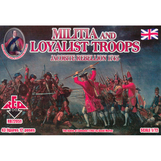 1/72 Jacobite Rebellion Militia and Loyalist Troops (Redbox)