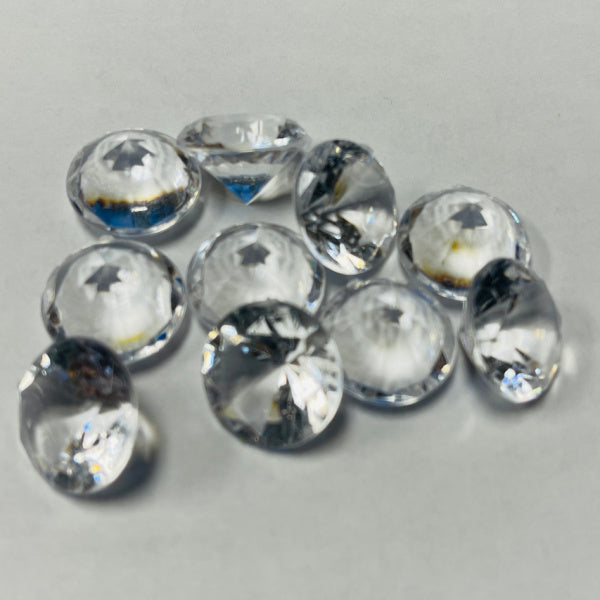 Clear Acrylic Gem Diamonds (10 Piece)