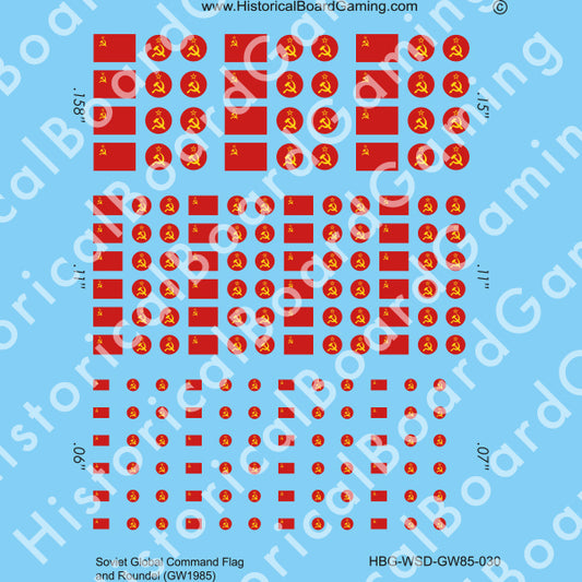 Decal Sheet, Soviet Global GW-1985