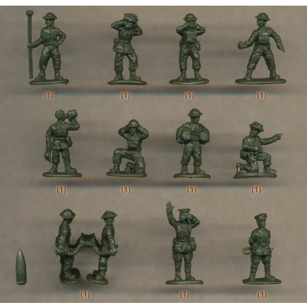 1/72 WWII 6 Inch Mk XIX Cannon with British Crew (STR)