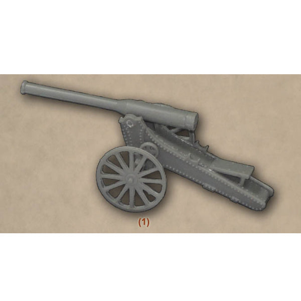 1/72 Boer War - Creusot Long Tom 155mm Gun with Boer Crew STR)