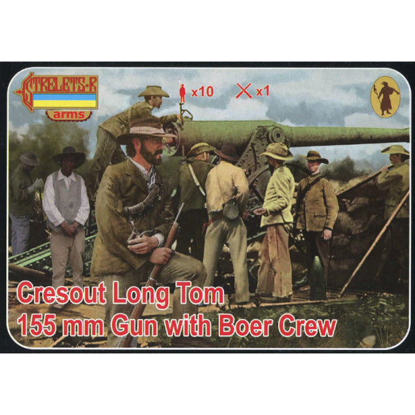 1/72 Boer War - Creusot Long Tom 155mm Gun with Boer Crew STR)