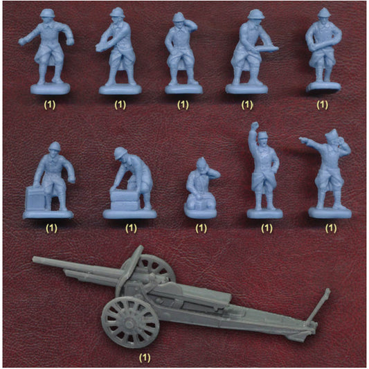 1/72 WWI 1913 French 105mm Cannon Schneider (STR)