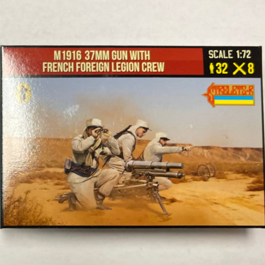 1/72 Rif War - M1916 37mm Gun with French Foreign Legion Crew (STR)