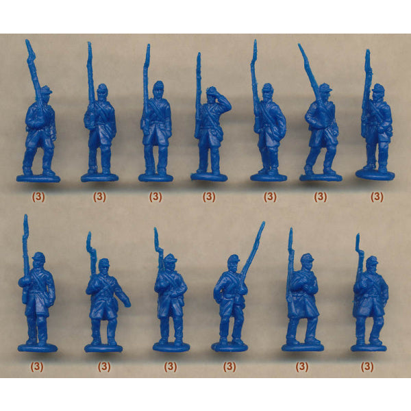 1/72 ACW Union Troops on the March (STR)