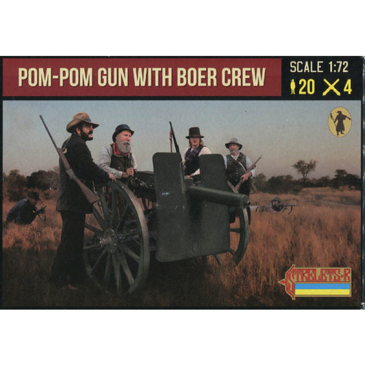 1/72 Anglo-Boer War - Pom-Pom Gun with Boer Crew (STR)