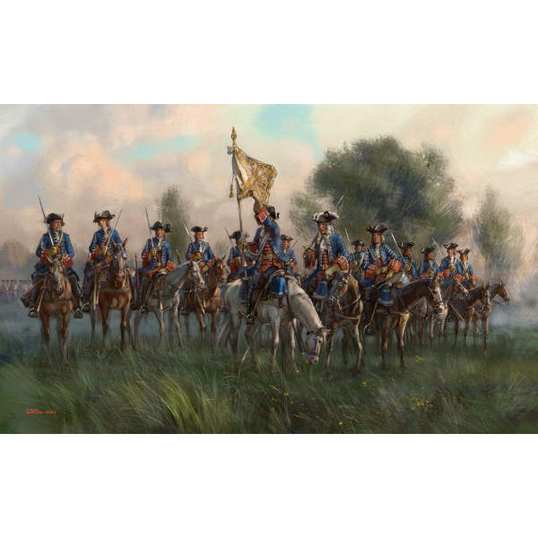 1/72 WSS - French Late War Dragoons in Reserve (STR)