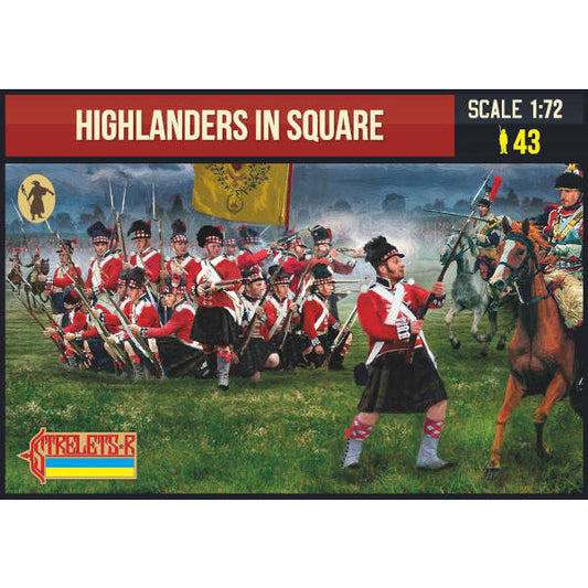 1/72 Napoleonic - Highlanders in Square (STR)
