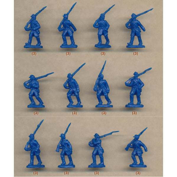 1/72 ACW US Troops in Attack (STR)