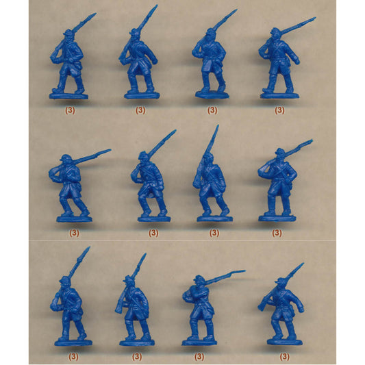 1/72 ACW US Troops in Attack (STR)