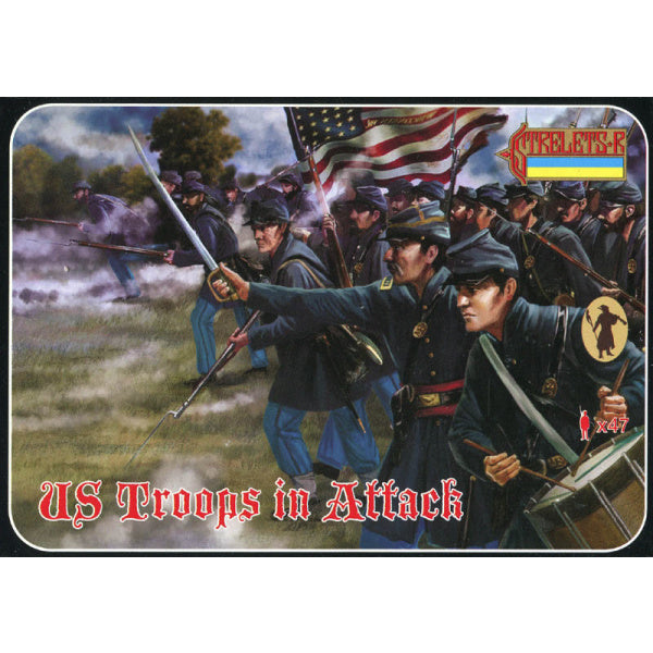 1/72 ACW US Troops in Attack (STR)